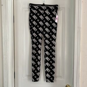 ✨NWT✨ JUICY COUTURE CROWN LOGO LEGGINGS in BLACK SZ S